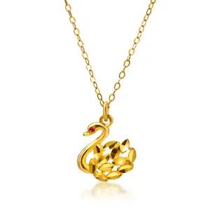 [한국금다이아몬드] 순금 목걸이 여자 금 스완 24K 디자인 선물