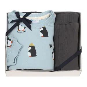갤러리아 (돌,유아,예쁜아기옷)BL)펭귄상하세트B(45C70-672-17)