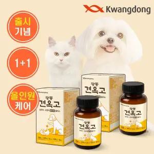 광동 강아지 영양제 관절 슬개골 눈 피부 장건강 면역 견옥고 올인원 70정 1개