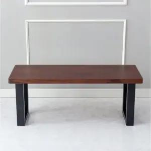 파로마 네오 장미원목 우드슬랩 2인용 벤치형의자 로지아 NES4