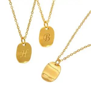 순금 이니셜 목걸이 3.75g [타원] 각인