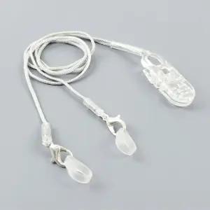 보청기 분실 방지 목걸이 목 고정 끈 클립 실리콘 고리 걸이 줄 싱글 더블