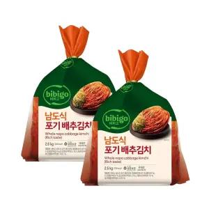 CJ제일제당 비비고 남도식포기배추김치 2.6kg x2개