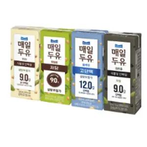 매일두유 24팩 혼합 190ml 고단백 검은콩 렌틸콩 99.9 각6팩 저당 두유 초코