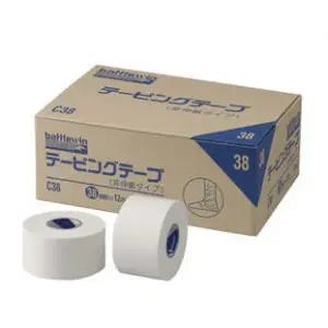 니찌반 배틀윈 테이핑 테이프 C타입 38mm(12롤) 주짓수 축구 유도 발목 농구