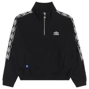 와플 우먼스 트랙 하프집업 UR122CFS11BLK