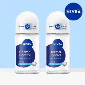 니베아 데오드란트 롤온 더마 컨트롤 퓨어 센서티브 50ml 2개 (+ 50ml 본품 증정)