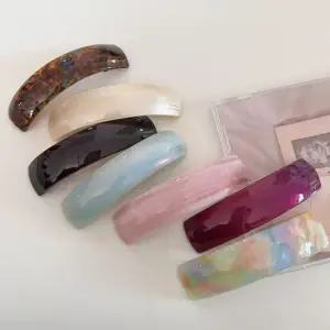 (쓰러담아) 프렌치 사각 머리핀 프랑스핀 헤어 자동핀 헤어클립