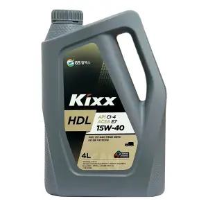 킥스 KIXX HDL CI-4 15W40 4L 1개 트럭 버스 건설장비 디젤 엔진오일