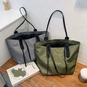 심플 여성 나일론 숄더백 베이직 쇼퍼백 캐주얼 가방