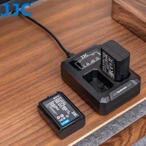JJC NP-FW50 듀얼 배터리 충전기 소니호환 ZV-E10 A6500 A7S A7RII A7R a7S III RX10 IV RX10III용