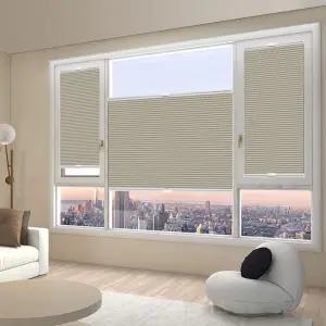 창문핏블라인드 붙이는 무타공 반차광흰색업그레이드버전 셀프설치 기본