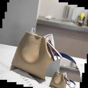 20대버킷백 여성 모던 배색 버킷백 심플한 데일리백 심플한코디