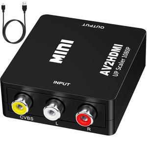 한창 RCA에서 HDMI로, AV에서 HDMI로 변환기로, 1080P 미니 RCA 복합 CVBS 비디오 오디오 변환기 어댑터는 PS2, PS3, N64, Wii, STB, Xbox, VHS, VCR, 카메라, DVD 등을 지원합니다.