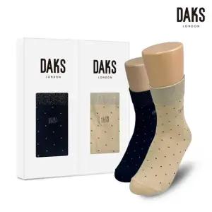 양말 숙녀 2족 선물세트 무압박중목 루렉스작은도트 26402