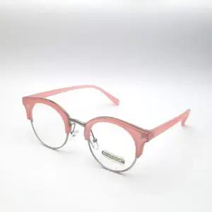 (rorgge) 남자 여자 가벼운 원형 하금테 안경 5019