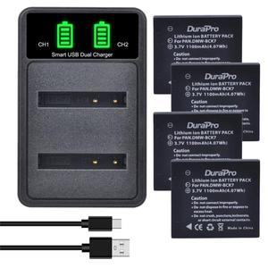 DMW-BCK7 배터리 NCA-YN101G 및 LED 충전기 파나소닉 루믹스 DMC-FP7