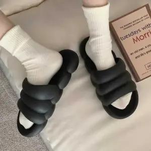 여성 플랫 슬리퍼 구름 경량 푹신 발편한신발 실내외 여성슬리퍼 여름슬리퍼