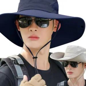 R13 사파리 베이직 메쉬 등산 모자 네이비 정글 빅사