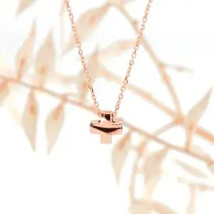 [오팔하우스] 14k 통통한 민자 십자가 목걸이 OPDLN5771