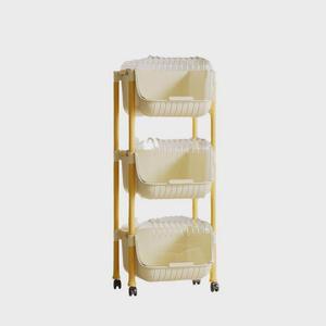 뚜껑 트롤리 카트 커버형 거실 보관 다용도 이동식 수납함