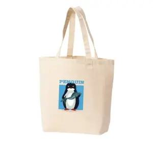 에코백 토트백 펭귄 생선 penguin 물고기 fish 신선해요 생선 그림 다양한 사이즈