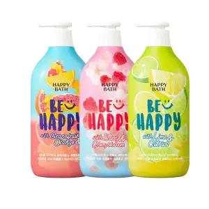 해피바스 스마일 바디워시900g 3종세트 유자 체리 자몽