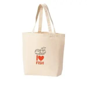 에코백 토트백 고양이 아이 러브 피쉬 야옹 그림 다양한 사이즈
