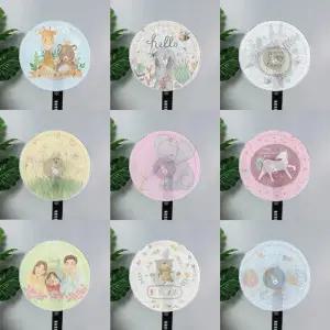 일러스트 선풍기 안전망 커버 그물 보호 덮개