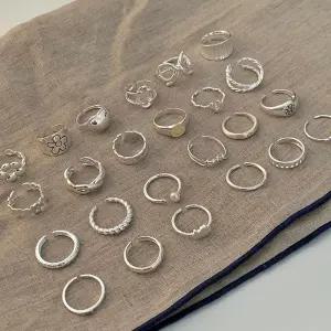 (무료배송) (실버925/57종) 데일리 레이어드 실버 은반지 오픈링 모음 순은 실반지