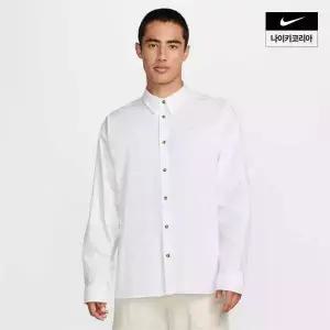 맨즈 나이키 클럽 오버 긴팔 옥스퍼드 셔츠 HM9591-100 L7K3
