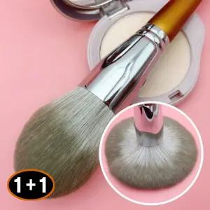 1+1  섬세한 페이스브러쉬 인조모 메이크업 도구 파우더 볼터치