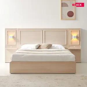 프렌치 호텔형 서랍수납 침대+독립매트리스 Q (패널 미포함)