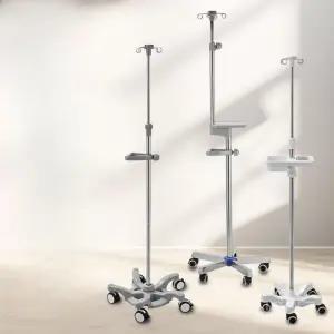 가정용수액걸이 랙 병실 링겔대 간병 높이조절 링거폴대 요양원 이동식 거치대 의료용 스탠드
