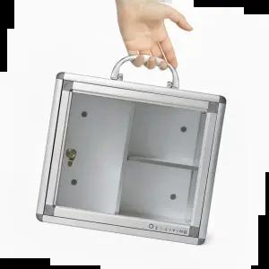 알루미늄구급함 벽걸이 알루미늄 구급함 중형 상비약 구급상자