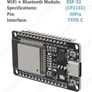 호환 Type-C ESP32 ESP-WROOM-32 개발 보드 WiFi + 블루투스 CP2102 아두이노 30P와 호환되는 듀얼 코어 2.