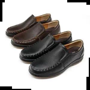 남자 스티치 소가죽 로퍼 단화 키높이 신사화 댄디룩