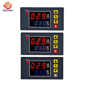 AC 110V 220V 12V T3231 디지털 시간 지연 릴레이 LED 디스플레이 사이클 타이머 제어 스위치 조정 가능한