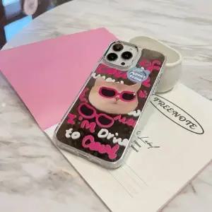 패션 선글라스 캣 미러 케이스