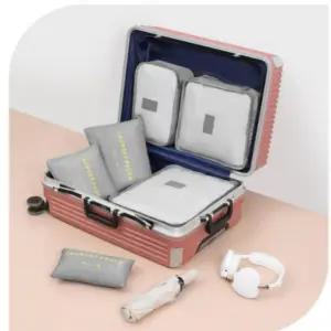 [CU] 여행용 파우치 6종 보조파우치 세트 캐리어 수납 정리 가방 여행 캠핑 화장품 옷 정리백