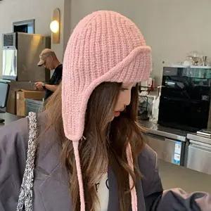 여성모자 여성 5컬러 부드럽고 러블리한 스타일 니트 귀달이