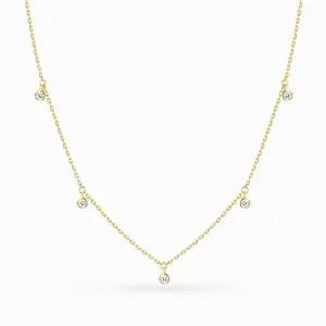 [모아르]14K 세레니티 큐빅 목걸이