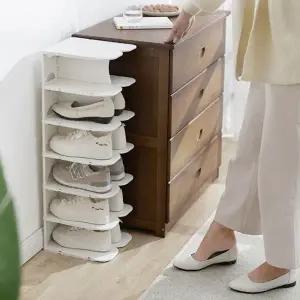 6단 조립식 현관 신발장 수납 정리대 신발보관함