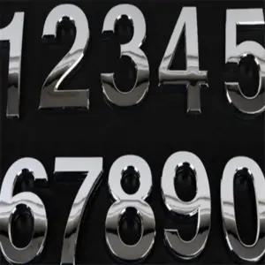 누리 입체형 볼록 은색 숫자 1P 대 현관호수판