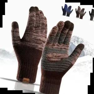 따뜻한 터치 겨울 니트 방한장갑 기모 손가락 보온
