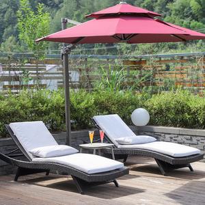 휴식 공간 썬베드 편안한 그늘막 호텔 접이식 레저 테라스