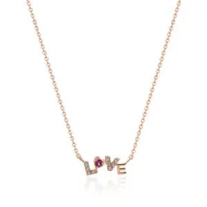 18K LOVE 이니셜 체인 목걸이 MNN38603