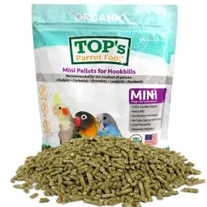 탑스오가닉 미니 유기농 중소형 펠렛 453g 앵무새 사료