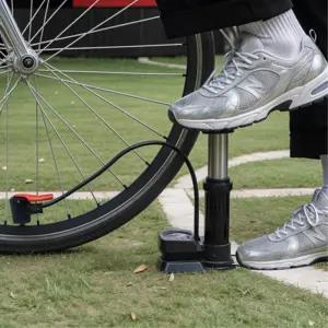 자전거 오토바이 타이어 공기주입기 철제 공기압 발펌프 수동 바람넣기 미니 튜브