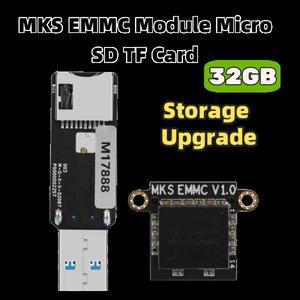 KLP1/KP3S pro V2 Elegoo Neptune 4/4 Pro/4 Max/4 Max용 32GB Makerbase MKS EMMC 모듈 마이크로 SD TF 카